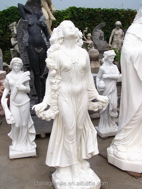 Garden Decoration White Marble Life Size Concrete Molds For Statues