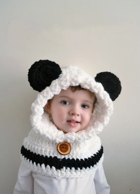 Compra ganchillo bufanda panda online al por mayor de