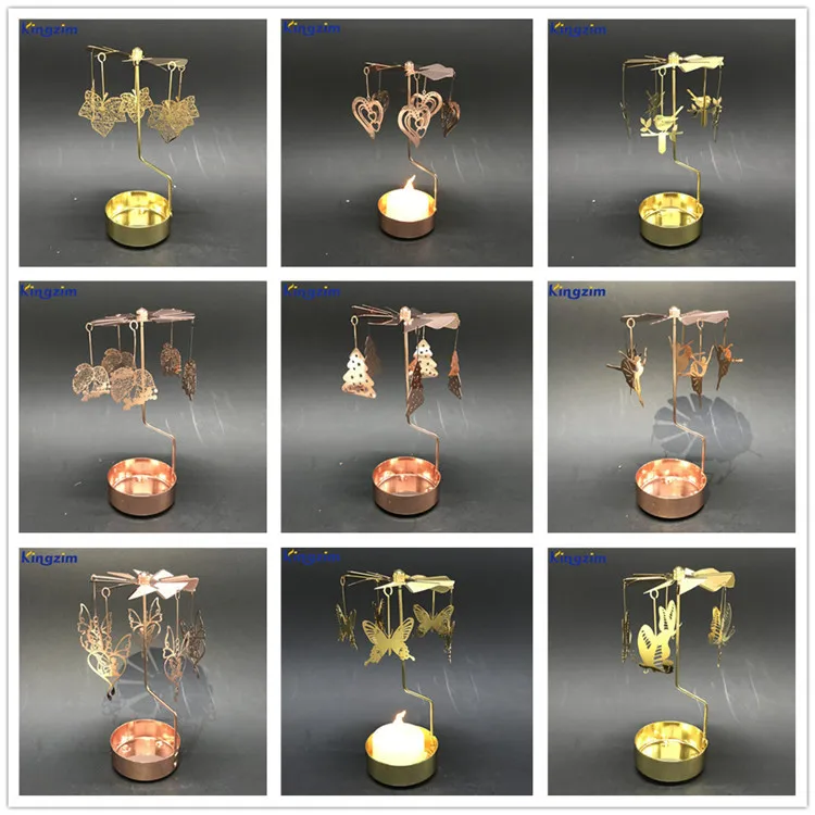 Custom High Quality Stainless Steel Carousel Christmas Tree Spinning