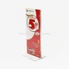 T shaped clear acrylic menu stand customized display