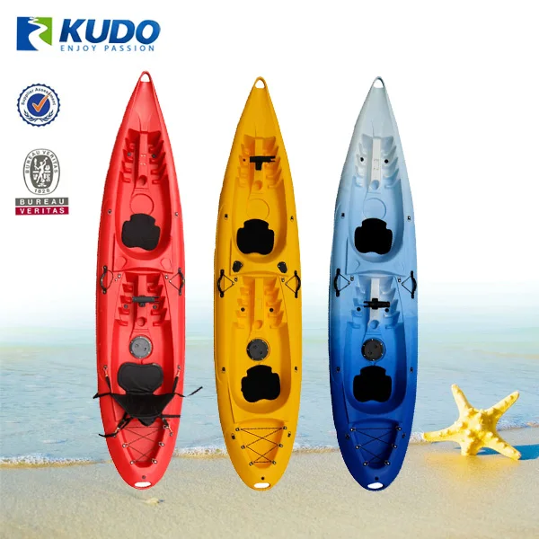 Kayak Manufacturer Kudo Multicolor 3.86m Double Fishing Kayak Leisure