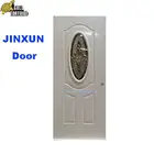 oval glass entry door