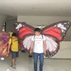 Customized fun inflatable butterfly wrings model for outdoor event decoration