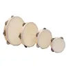 percussion instruments and names different size silk ribbon wooden tambourine wholesale