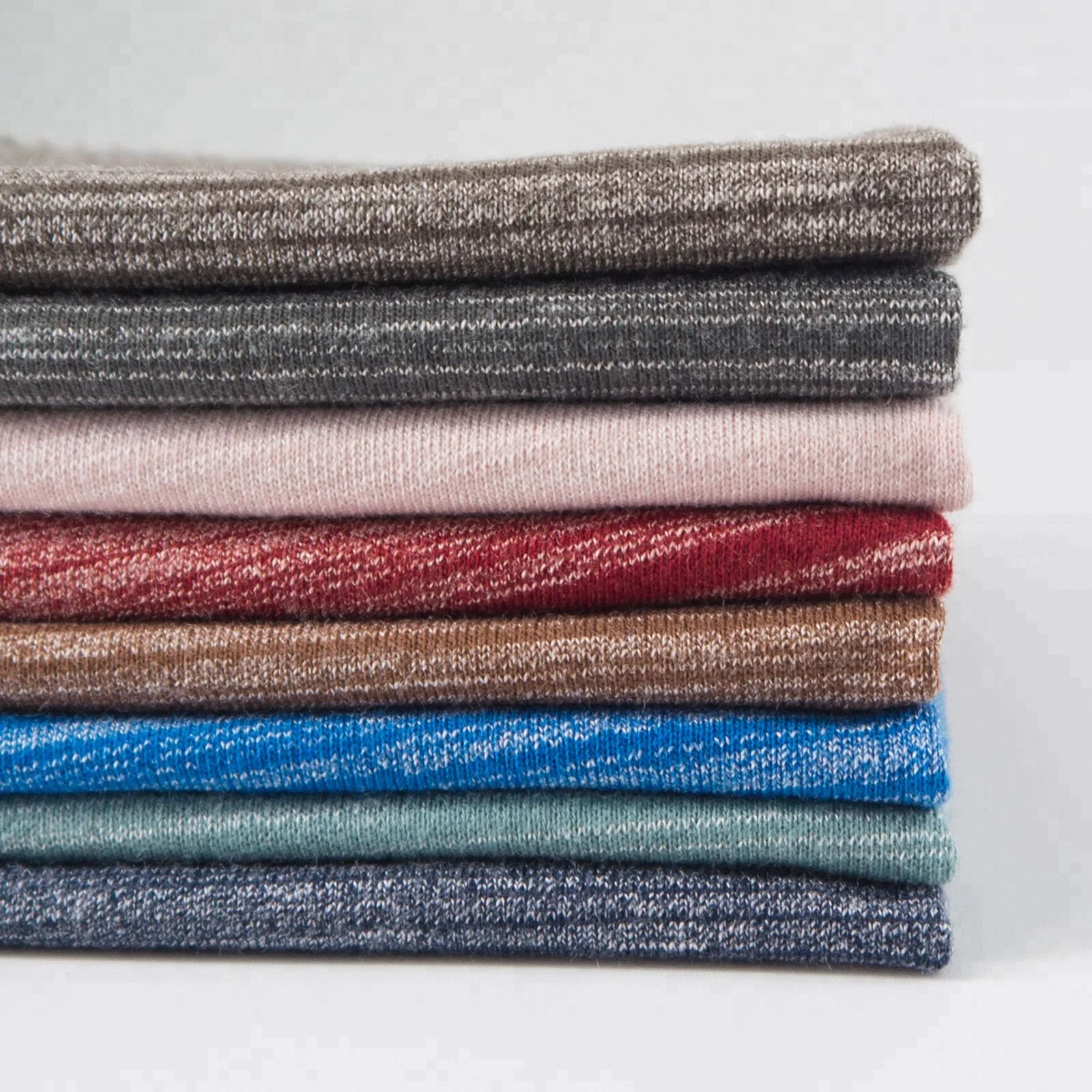 Solid 100 Cotton Loop Back Terry Knit Cloth Fabric For Casual Garment