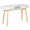 Wholesale Modern l Shaped Floor Sitting Wooden White Computer Table Desk