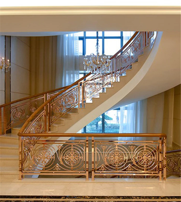 Rose Gold Color Stainless Steel Stair Handrail/balustrade/railing For