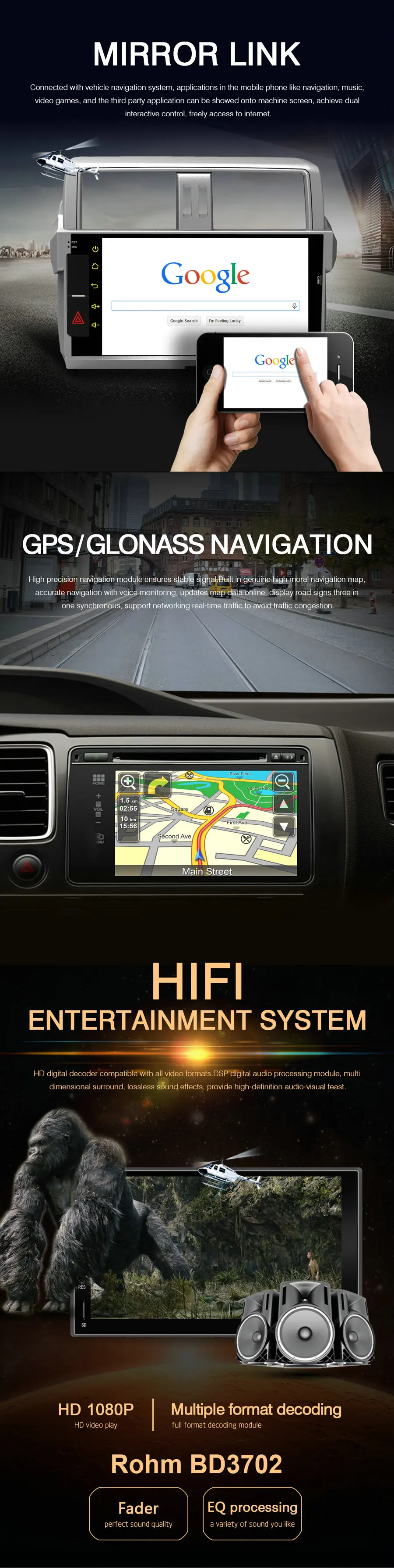 Sale Android 9.0  Car Dvd Navi Player FOR TOYOTA COROLLA 2004-2007 audio multimedia Automotivo GPS Navigator auto stereo 3