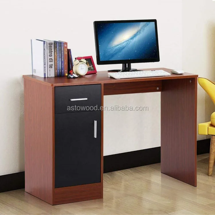 Computer Desk Home Office Wood With Filing Storage Cabinet Cupboard And Drawers Laptop Workstation Desktop Table