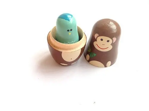 Wooden crafts custom nesting doll toys