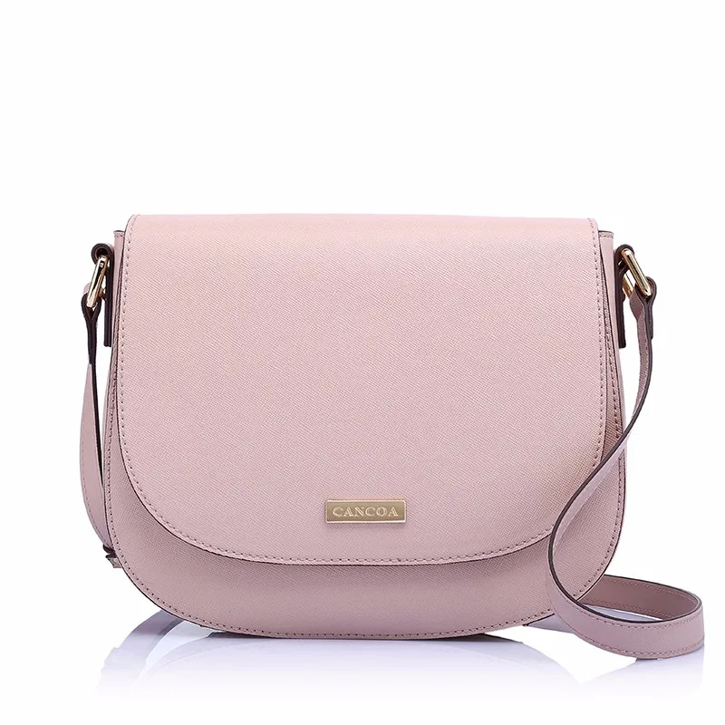 CC2038C-Pink color fashion ladies urban style shoulder strap saddle bags 2016 designs
