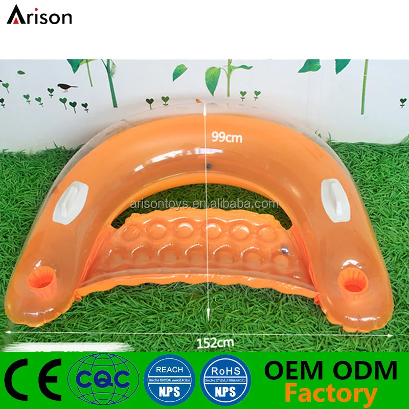 New Design Pvc Inflatable U Shaped Floating Chair Inflatable Water