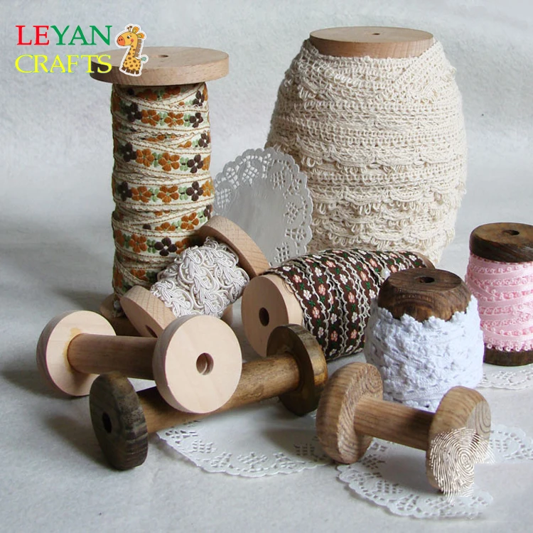Wood Spools Tiny Wooden Sewing Spools For Crafts Diy Woodcraft Supply