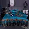 Luxury European style bedding set jacquard high quality comforter set 100% cotton lace edge