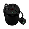 2019 Car Charger, Cigarette Lighter Adapter Splitter Extender with 2-Socket Outlet Separate Switch, 5V 4.8A USB Car Charger