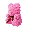 The Best Gift hot sale rose bear gift artificial pot bear with flower bear flower