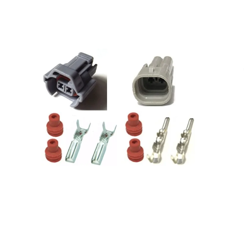 Set of 6 New Denso Fuel Injector Connector Kit with Terminals and Seals
