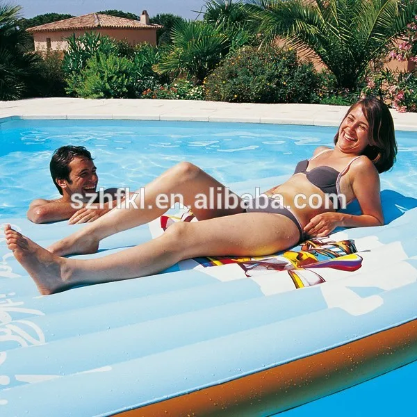 2 Person Inflatable Air Mattress Pool Float For Water Park Holiday