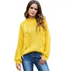Pink Yellow Women Knitted Sweaters Autumn Pullovers O Neck Casual Full Sleeve Tops Hollow Out Fashion Sweater Elegant K2573