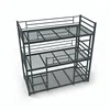 Asia best Selling Hostel Metal Tube Triple Bunk Bed High 3 Sleeper Bed