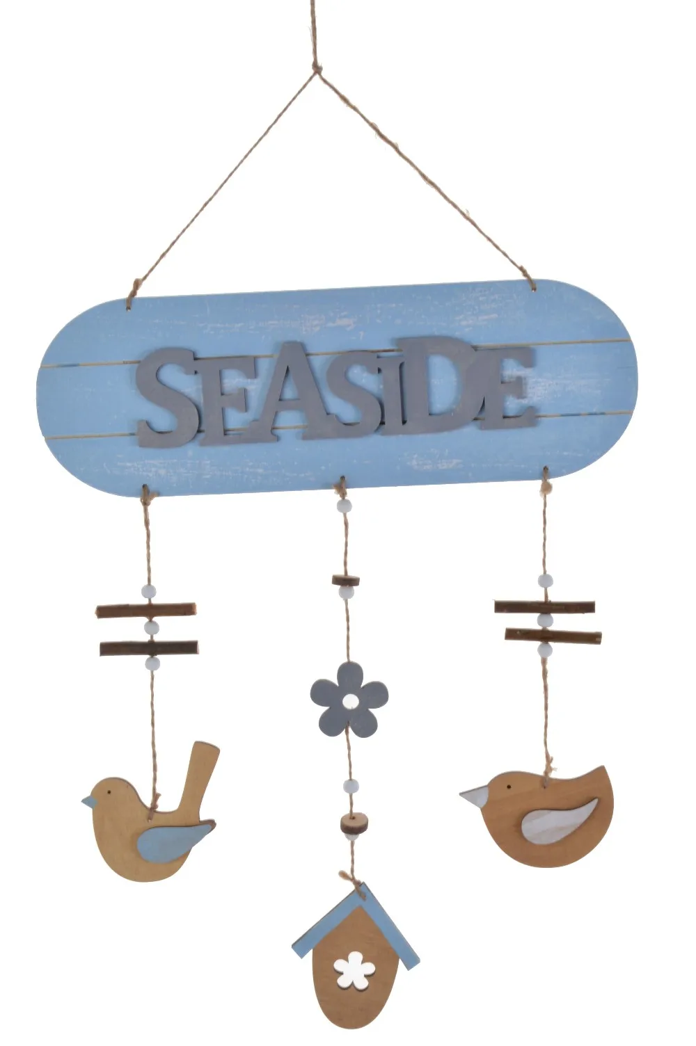 Decorative Door Wall Sign Wooden Shabby Chic Ahoy Gift Nautical Anchor Vintage 