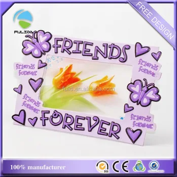 Friends Forever Bff Friendship Soft Pvc Rubber Decorative Photo Friends Forever Bff Friendship Soft Pvc Rubber Decorative Photo Frame