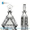 Samyo Glassware Manufacturer Handmade glass empty frosted 750ml empty vodka/grape wine glass bottle