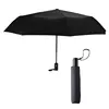 Auto Open Close Folding Compact Umbrella with Line Edge