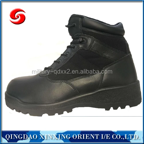 Black tactical magnum boots