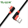 New design double-sided plug 90 degree angle usb 2.0 to type c cable micro usb cable type-c charging data cable