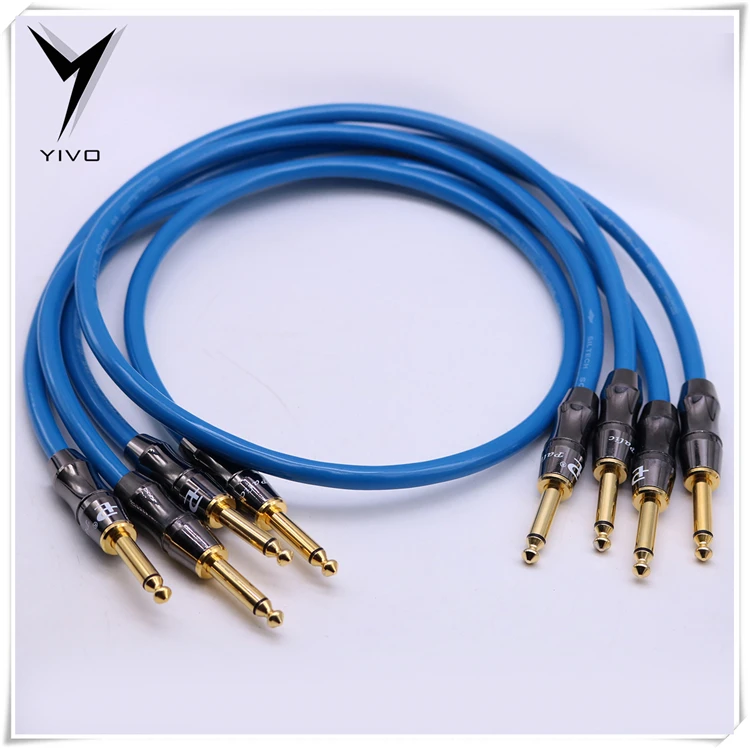 1m Right Angle 6.35mm Mono Jack To Male Cable – ¼" 90-Degree Guitar Lead By ThatCable