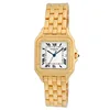 2017 New Luxury Fashion Date 5 ATM Square Face 5 Links Solid Steel Bracelet Men's 18K Gold Watches