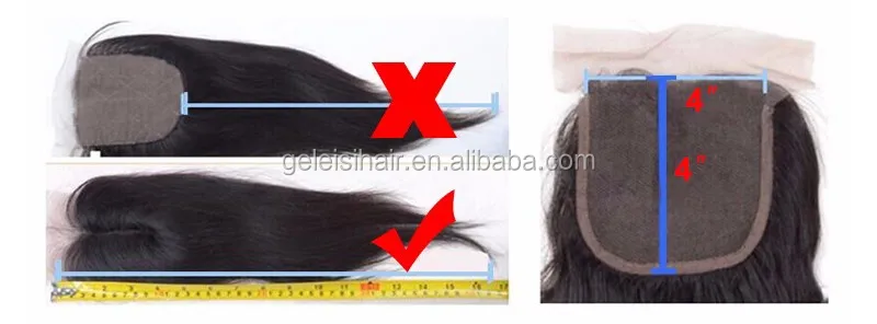 Pure Handmade 10A Grade Hair Brazilian Virgin Body Wave Human Hair 4x4 Lace Closure For Beautiful Women