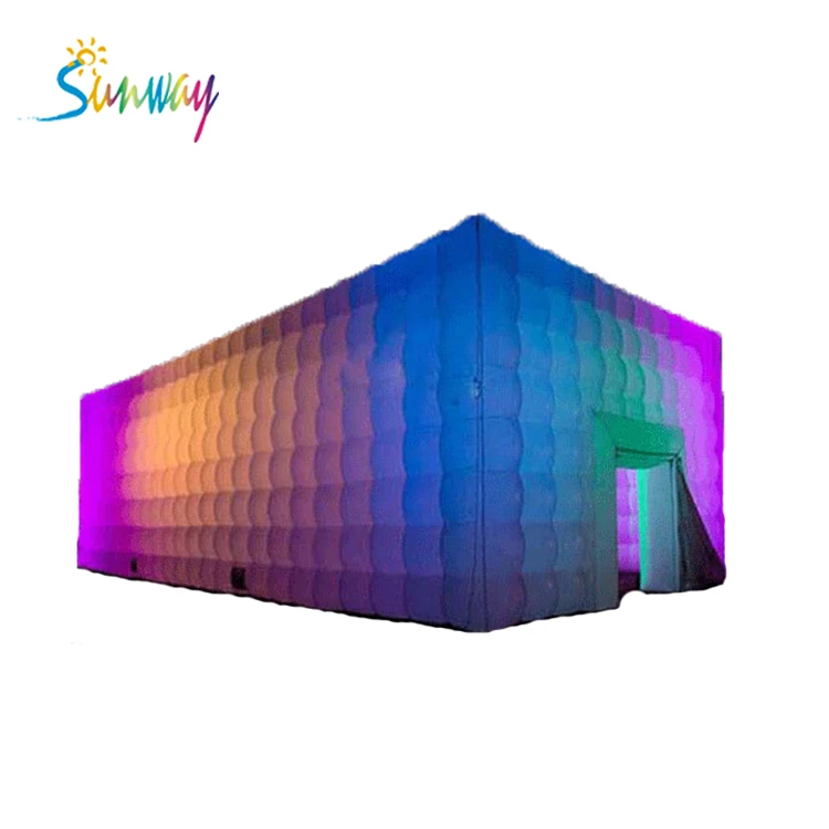 Sunway Led Lighting Inflatable Wedding Event Cube Tent Inflatable Party