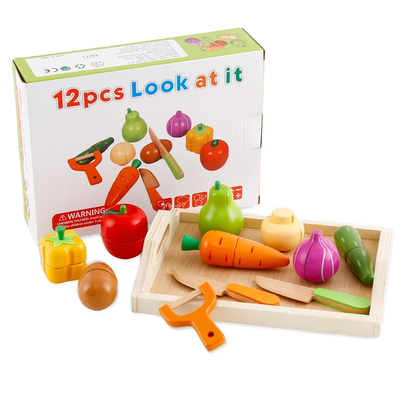 wooden vegetable cutting toys