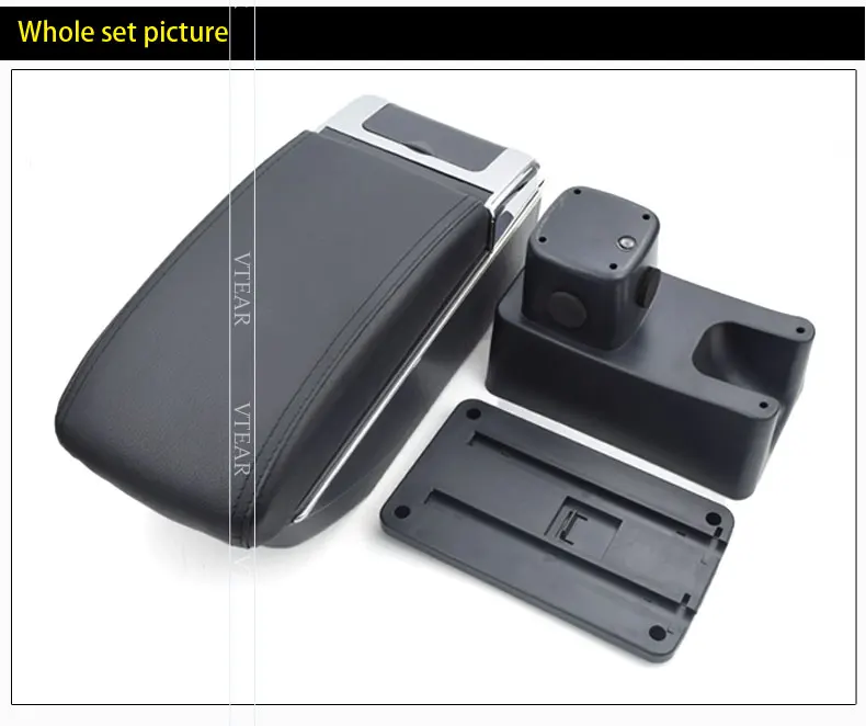 Vtear For Maruti Suzuki Baleno Sigma Armrest Leather Usb Interface