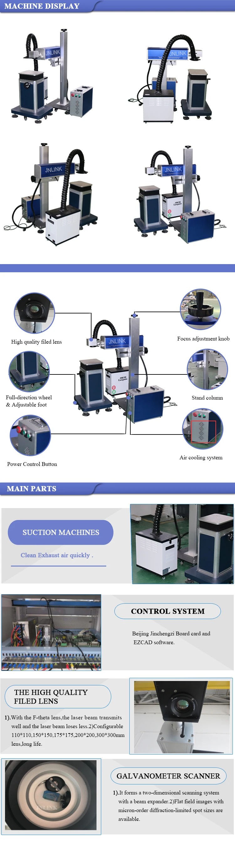 cheap 3d 10w 20w 30w 60w 100w portable big size co2 rf non-metal acrylic laser marking machine system factory manufacture price