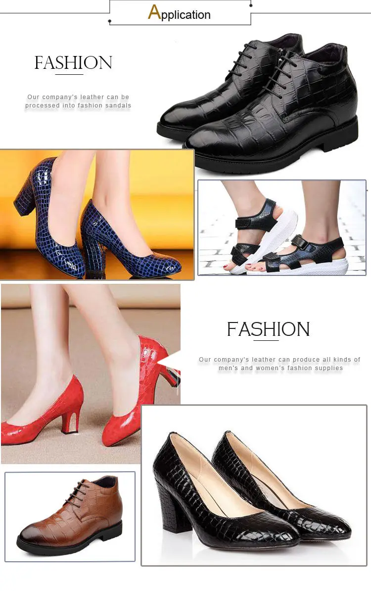2018 New Fashion PU Leather High Quality Leather Material for Shoes and Sandals