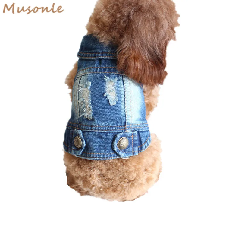 Classic Small Medium Pet Puppy Clothes Dog Denim Vest Pet Jeans Buy