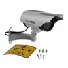 New Solar Powered battery Outdoor Indoor CCTV Security Fake Dummy Camera Flashing IR LEDS Lights