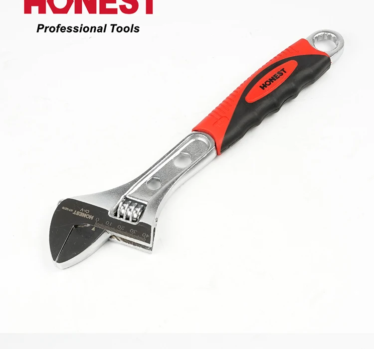 12''' Professional CRV  combination universal TPR handle hand tools  torque Adjustable wrench