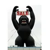 Black inflatable king kong gorilla on building for promotion