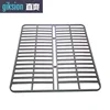 (ZS912#) Metal foundation bed frame with wooden slat base