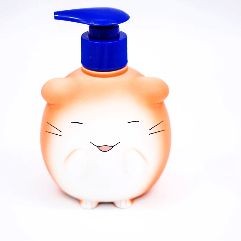 Custom Cartoon Kid Bath Bottle Plastic animal cartoon baby shampoo bottle