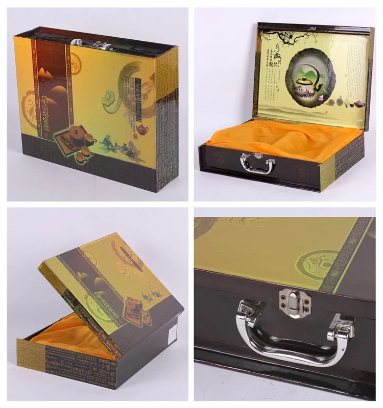 Custom Packaging Tea Cup And Saucer Box Cardboard Gift Box With Handle