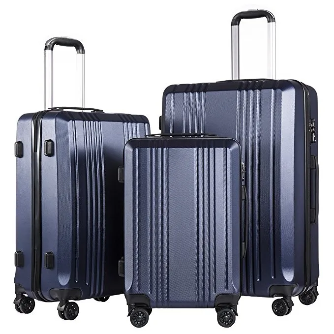 Wholesale Abs 3 Pcs Unique Luggage Trolly Bags Cabin Suitcase Luggage