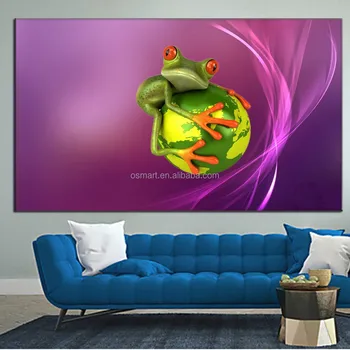 Oggetti Di Massa Decorazione Di Articoli Per La Casa 3d Arredamento Della Camera Bambini Divertenti Del Fumetto Animale Rana Carta Da Parati 3d