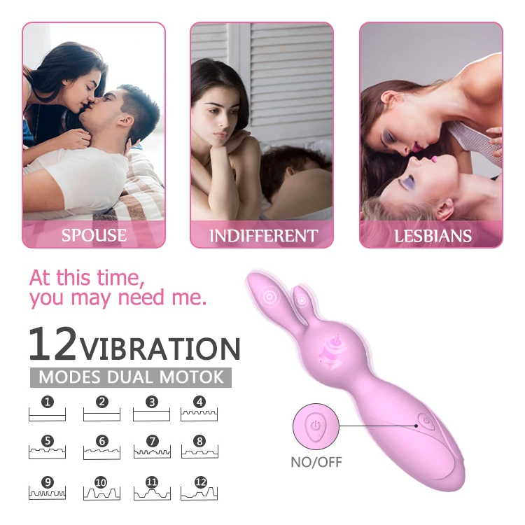 New Design G Spot Rabbit Vibrator Adult Sex Toy Women Bunny Ears Clitoris Stimulation Small Rabbit Vibrator