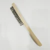 Master D53007 Stainless Steel Scratch/Wire Brush with Wooden Handle in Polishing Processes