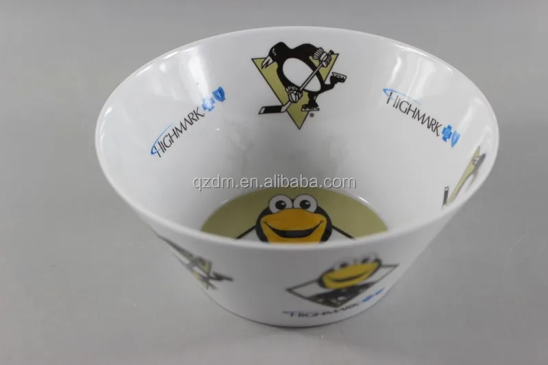 Inside and out side Printing Melamine salad bowl 6inch